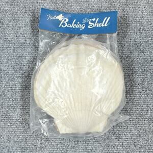 Vintage Natural Sea Baking Shell Set Japan Scallop Shell Baking Dishes NOS